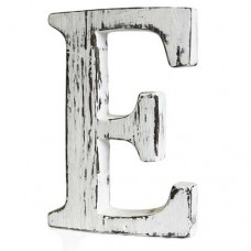 Wooden alphabet letter E