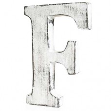 Wooden alphabet letter F