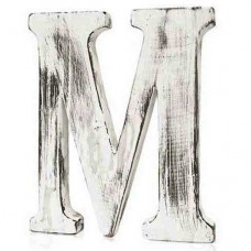 Wooden alphabet letter M