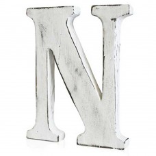 Wooden alphabet letter N