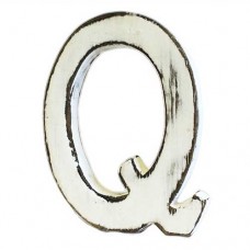 Wooden alphabet letter Q