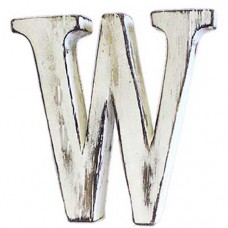 Wooden alphabet letter W