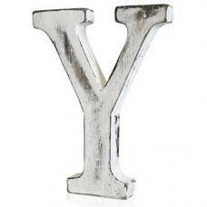 Wooden alphabet letter Y